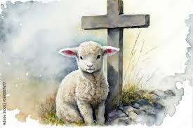 lamb and cross clip art #5871638 | Clipart Library