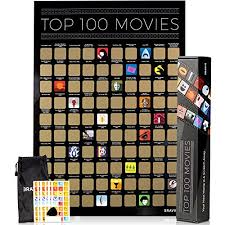 Each square when scratched unveils a powerful image related to the movie itself. Best 100 Movies Scratch Off Poster Best Films Ever Around The World