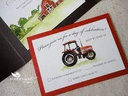 Tractor Wedding Invitations Farm Themed Wedding Invitations Farm Wedding Invitation Themed Wedding Invitations Farm Wedding Decorations