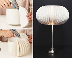 Lampenschrim Basteln Papier Einwegteller Karton Weiss Stehlampe Lampenschirm Basteln Lampenschirm Lampe