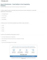 Our online internet safety trivia quizzes can be adapted to suit your requirements for taking some of the top internet safety quizzes. Quiz Worksheet Food Safety In The Hospitality Industry Study Com