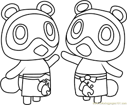 Tom nook animal crossing coloring pages. Timmy And Tommy Animal Crossing Coloring Page For Kids Free Animal Crossing Printable Coloring Pages Online For Kids Coloringpages101 Com Coloring Pages For Kids
