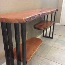 Live Edge Console Tableentry Tablesofa Tablewood Table Live Edge Console Table Live Edge Furniture Rustic Entryway Table