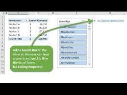 How To Add A Search Box To A Slicer In Excel Excel Tutorials Excel Spreadsheets Excel Formula