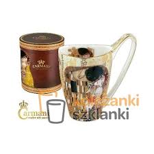 Delikatny szal ze słynnym obrazem gustawa klimta pocałunek. Kubek The Kiss Pocalunek Gustav Klimt 532 2001 500 Ml Big Vanessa Kolezanki Szklanki