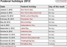 As canada is a country of immigrants. Federal Holidays 2012