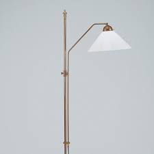 Messing Stehlampe Als Leselampe Von Berliner Messinglampen