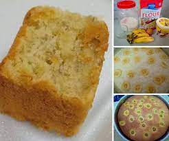 Seterusnya, putar telur + gula sehingga kembang. Cara Buat Kek Pisang Sukat Guna Cawan