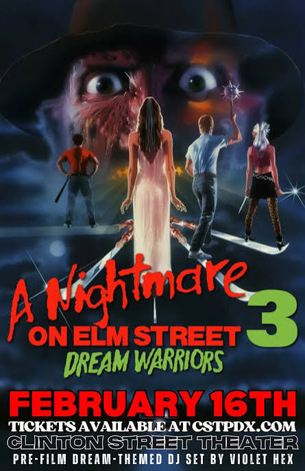Violet Hex Presents: A NIGHTMARE ON ELM STREET 3: DREAM WARRIORS! | Clinton  Street Theater