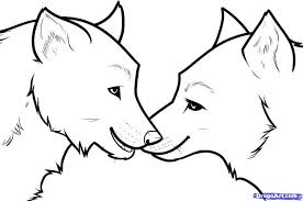 In the starting step of drawing a wolf, set your drawing paper on the drawing board. Two Wolves Black And White In Bold Drawing Google Search Wolf Drawing Wolf Love Drawings