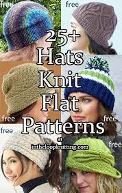 Hats Knit Flat Knitting Patterns These Hats Are Knit Flat On Straight Needles And S Knit Hat Pattern Easy Cable Knit Hat Pattern Knitting Patterns Free Hats