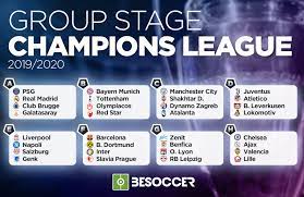 Premier league bundesliga champions league championship europa league fifa confederations cup la liga league 1 league 2 mexican primera (apertura) mexican primera (clausura) ligue 1 mls scottish premiership serie a uefa nations league. As It Happened The Champions League Group Draw 2019 2020