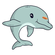 Ash is 99% cotton, 1% poly; Cute Dolphin Flipper Tail Flat Transparent Png Svg Vector File