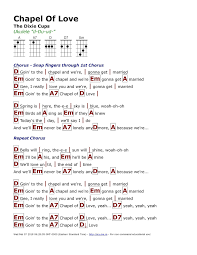 Chapel Of Love The Dixie Cups Http Myuke Ca Ukulele Songs Lyrics And Chords Ukulele Music