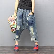 Coudre un jean troué entre les jambes · usure pantalon entre les jambes. Jean Dechire A Trou Large Pour Femmes Jambe Large Goutte A L Entrejambe Streetwear Pantalon Sarouel Petit Ami Denim Zh896 Aliexpress