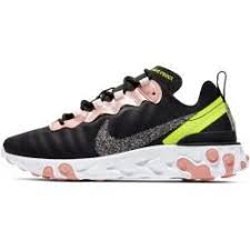 Nike React Element 55 Premium Damenschuh Schwarz Nikenike In 2020 Nike Black Shoes Women Black Nikes