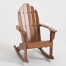 Natural Wood Adirondack Rocking Chair By World Market Adirondack Rocking Chair Outdoor Rocking Chairs Rocking Chair