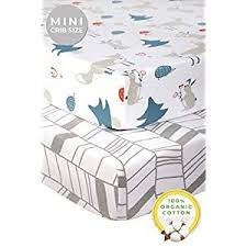 Pickle Pumpkin Organic Mini Crib Sheets Set 2 Pack Pack N Play Sheet In 100 Organic Jersey Cotton Baby Boy Ideal As Pack N Play Mattress Playard Port
