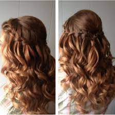 Waterfall Braid Hair Styles Curly Hair Styles Hair