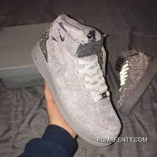 2020 On Sale Women Reigning Champ X Nike Air Force 1 Mid Sneakers Sku 152806 700