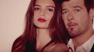 Robin Thicke drunkenly grabs April Love Geary