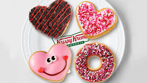 Its rounded in its symmetry. Krispy Kreme Doughnuts Offering Valentine Themed Treats