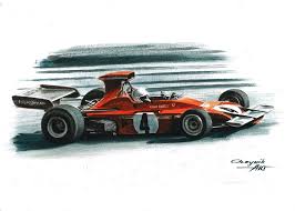 F1 points and standings tables. 1973 Ferrari 312b3 Painting By Artem Oleynik