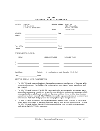 Get the house rent agreement format download online at indiafilings. Equipment Rental And Lease Sample Form Free Download