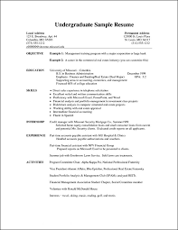 An internship resume objective is an important section to include so that prospective employers can see a summary of your competencies and career goals. 11 Cv Examples For Undergraduate Students Cover Letter Cv Examples Student Resume Template Student Resume