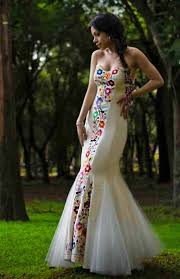 Mexican Wedding Dress Embroidered Dres For Social Occasion Mexican Wedding Dress Embroidered Wedding Dress Mexican Theme Dresses