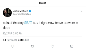 Antivirus pioneer john mcafee has reportedly killed himself after he was set to be extradited to the united states.the qanon believers, as you'd expect, are thrilled. John Mcafee S Twitter Account Gets Hacked Hacker Tells Followers To Buy Bat Batproject