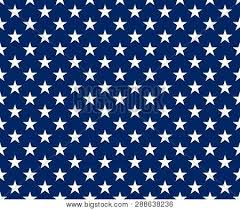 Clipart illustration of a colorful orange, red, pink, yellow, green and blue bursting stars on a blank text bar over a blue. White Stars On Blue Vector Photo Free Trial Bigstock
