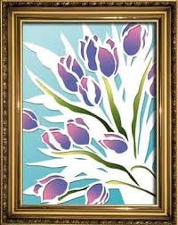 Paint by numbers for adults. Tulips Papercutting Easy Crafts Art Projects For Kids And Adults Cool Art Projects Art Projects Painting Crafts