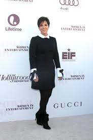 Why We Love Kris Jenner Style And You Should Too By Budget Fashioinsta Kris Jenner Style Black Dress White Collar Kris Jenner