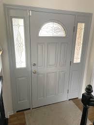 Your regular glass can be replaced with wire glass (glass with wires embedded the reflective finish of one way privacy window film gives the glass a one way mirror effect when there is more light on one side than the other. How To Paint A Fiberglass Door Best Kind Of Paint To Use Amanda Katherine