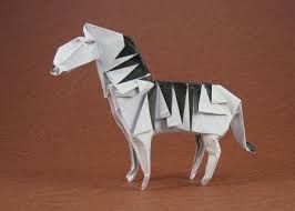 Zebra By John Montroll Origami Origami Paper Zebra