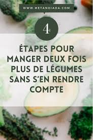 4 Etapes Pour Manger Deux Fois Plus De Legumes Sans S En Rendre Compte Manger Des Fruits Manger Legumes