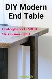 Diy Modern End Table With Available Build Plans Girl Just Diy Modern End Tables Modern Diy Diy End Tables