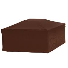 Shop wayfair for outdoor covers to match every style and budget. Elemental Outdoor Square Firepit Cover 30 5 In X 24 5 In Fabric Brown 821072 Rona