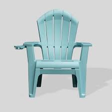 45.7 h x 31.3 w x 29.5 d; Deluxe Realcomfort Adirondack Chair Turquoise Adams Manufacturing Target