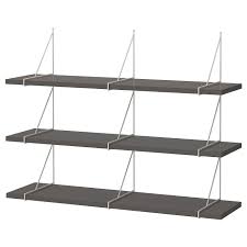 Bergshult Pershult Wall Shelf Combination Dark Gray White 47 1 4x11 3 4 Order Today Ikea Ikea Wall Shelves Wall Shelves Shelves