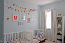 If you have enough space, divide the room into toddler and baby area. Nurseries And Parties We Love This Week Toddler Room Toddler Boys Room Toddler Rooms