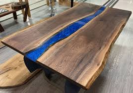 Epoxy resin tabletops are becoming the latest trend in restaurant and design. Gta Custom Epoxy Tables Woodify Canada