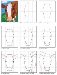 Draw A Cow Face Art Projects For Kids Funny Face Drawings Face Drawing Cow Face
