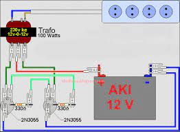 Berikut adalah skema rangkaian inverter sederhana 12 volt dc menjadi 220 volt dc dengan 1000 watt yang mudah sekali anda buat sendiri. Populer 42 Rangkaian Inverter Aki 12v Skema Inverter