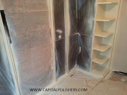 spraying wardrobe doors & inside