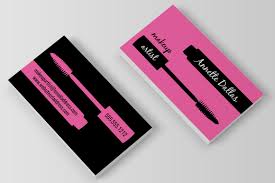 Traditionally, business cards were streamlined, a bit boring, and carried only the most professionally necessary information. Makeup Artist Business Card By Charming Ink Thehungryjpeg Com