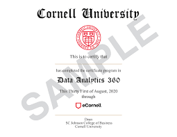 Read recent student reviews and discover popular degrees offered by cornell university on universities.com. Online Data Analytics 360 Certificate Program By Ecornell