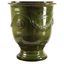 Vase D Anduze Emaille Tradition Vert Poterie De La Madeleine Anduze Vase Anduze Poterie Poterie Jardin