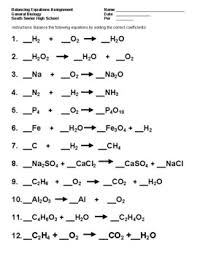 The balancing equations worksheet answers are given by using the example found in the book. Balancing Equations Worksheet By Scott Brady Teachers Pay Teachers